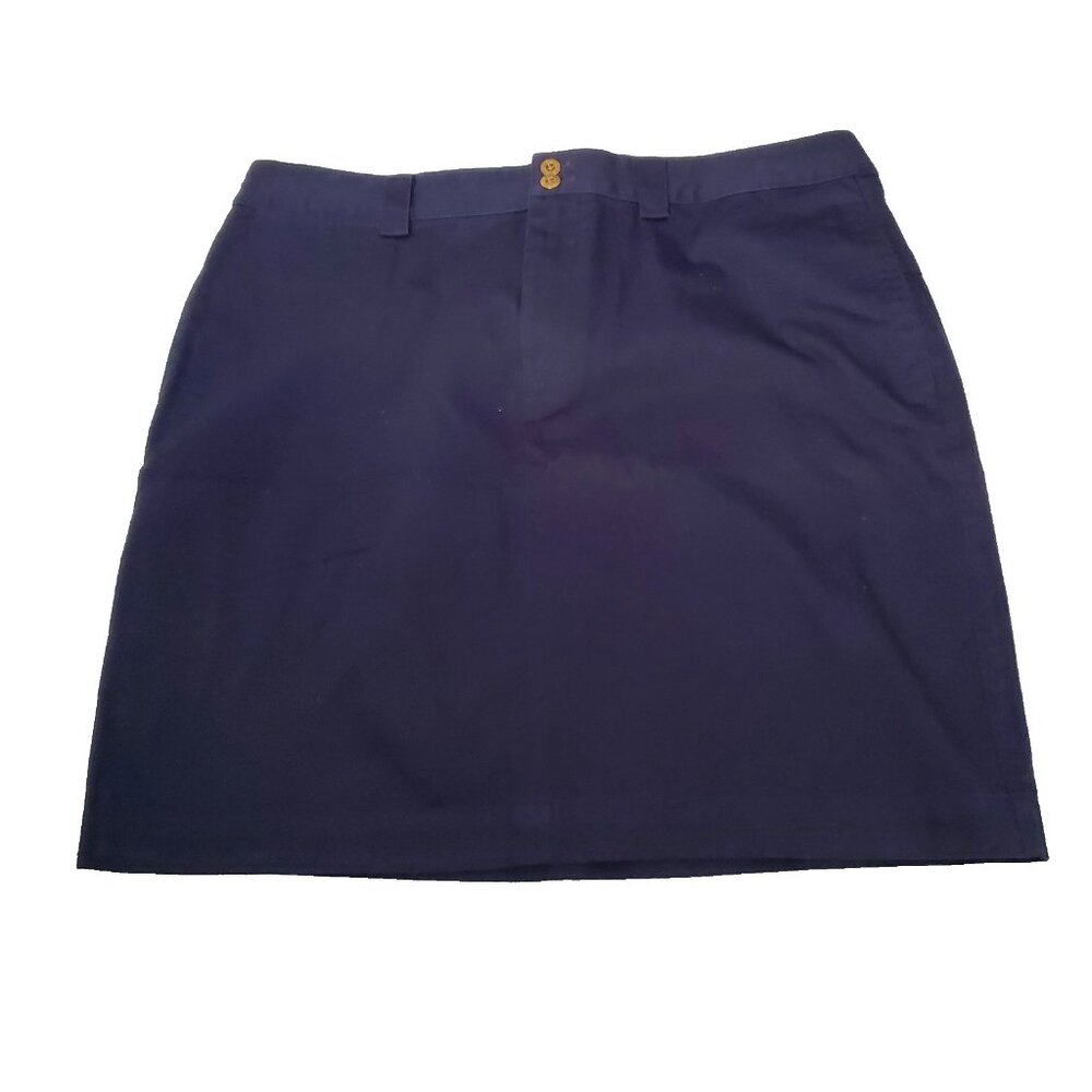 Lauren Ralph Lauren Women's Size 12 Navy Skirt Barbados French Nautical Pockets - Picture 1 of 10